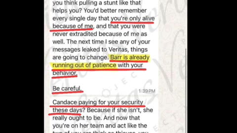 Leaked Text Message Threats at Candace Owens and a Mutual