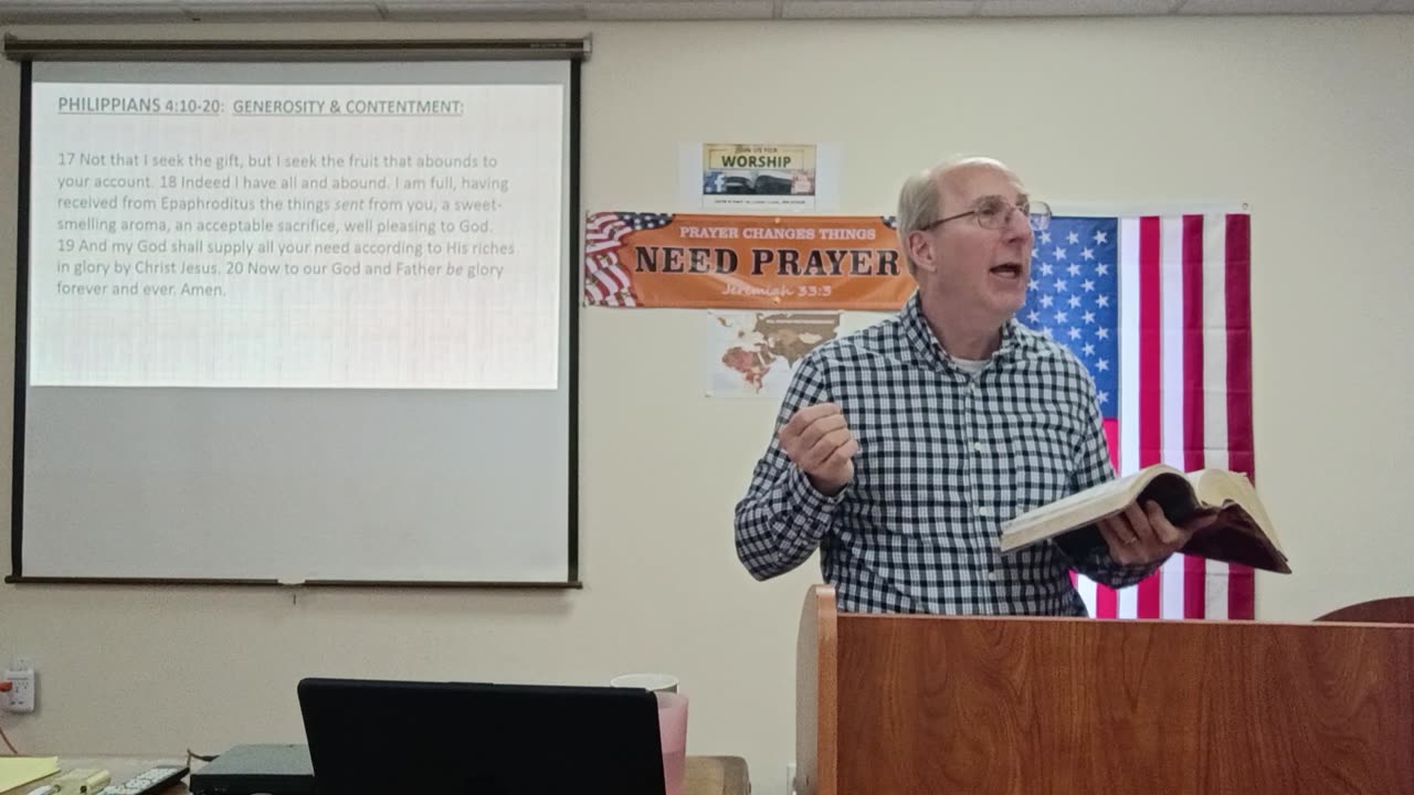 Philippians 4:8-23 (Peace, Joy, Contentment, part 2)