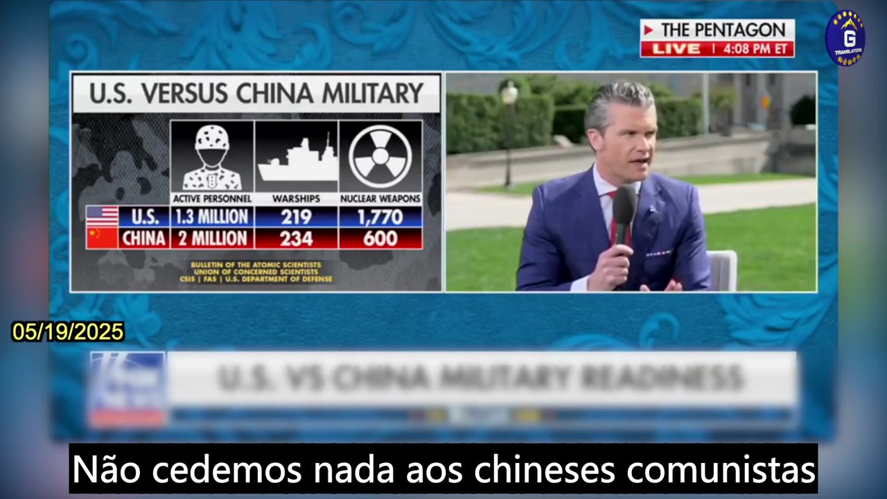【PT】Pete Hegseth: Criaremos dilemas para o PCCh em todos os níveis