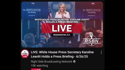 White House Press Secretary Karoline Leavitt Holds a Press Briefing - 6/26/25