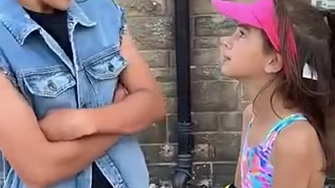 Barbie vs Ken! She almost FELL for that! #shorts #familyhumor #shortstrend