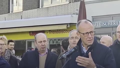 Apparatschik Merz packt das Kriegsbeil aus! Im Rahmen der Feierlichkeiten zum 8