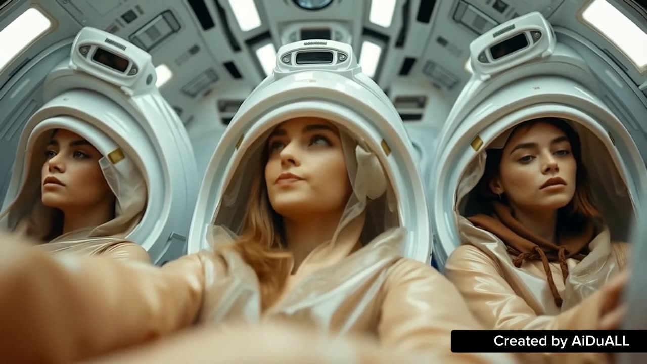 Future Babes - Electronic Dark Synthwave Music | Sci-Fi Short AI Video