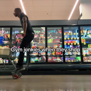 Gym junkies shopping