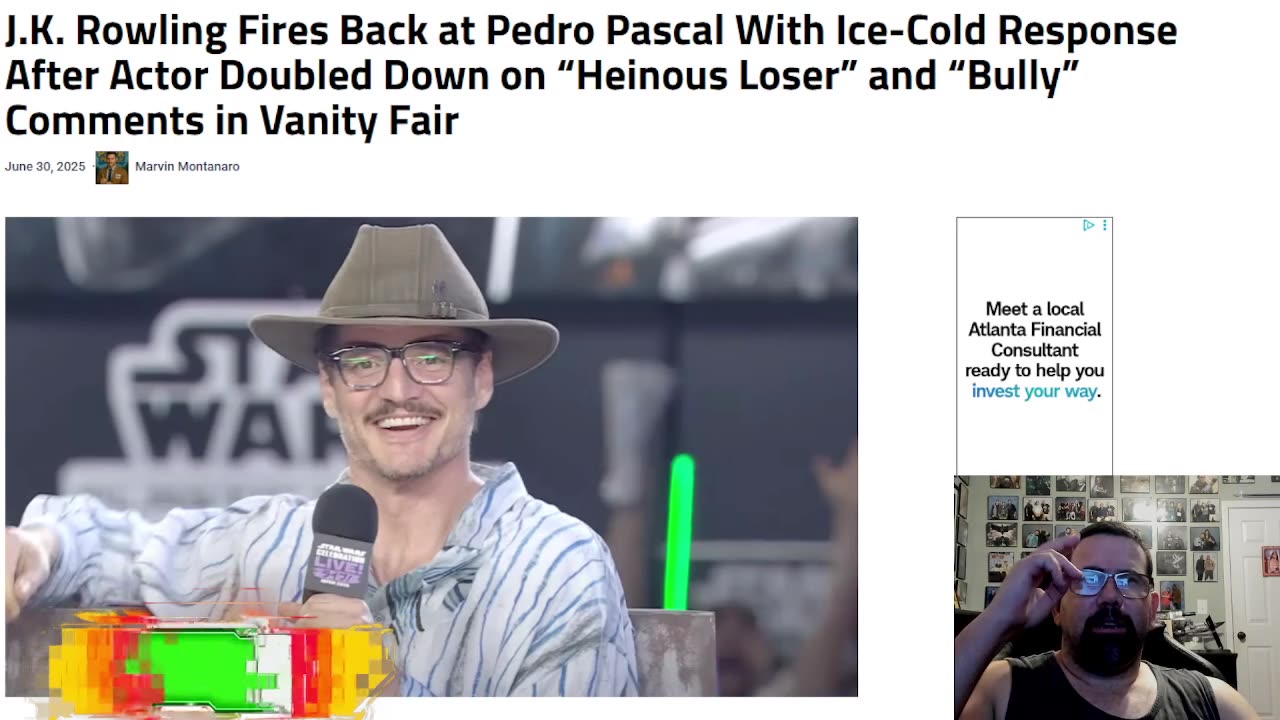 JK Rowling Fires Back At Pedro Pascal