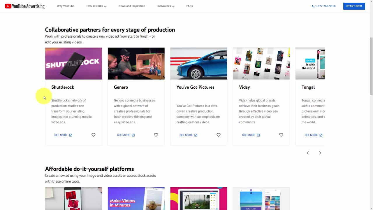 Youtube creative outsource patner
