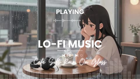 Cafe Soft Rain on Glass Slow Drips of Jazz Lo-Fi Quiet Coffee Moments