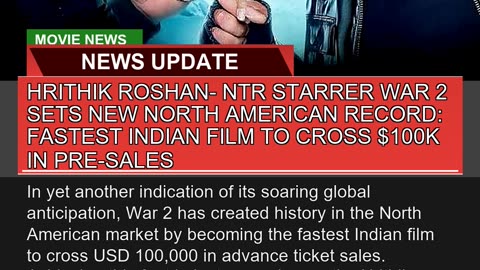 Hrithik Roshan Ntr Starrer War Sets New North a