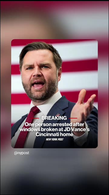 Jd vance house got broken but arrested a libertard 1/6/25