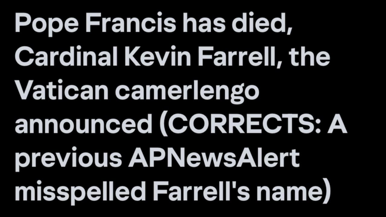 Pope Francis has died