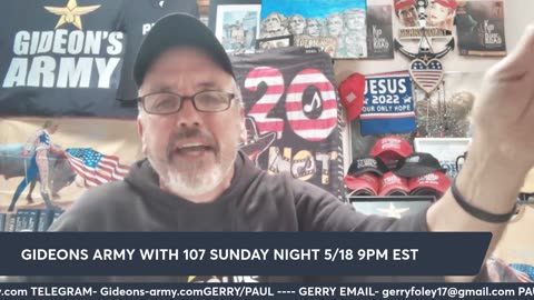 GIDEONS ARMY FRIDAY LIVE AT 930 AM EST -5/16- JOIN US !!!