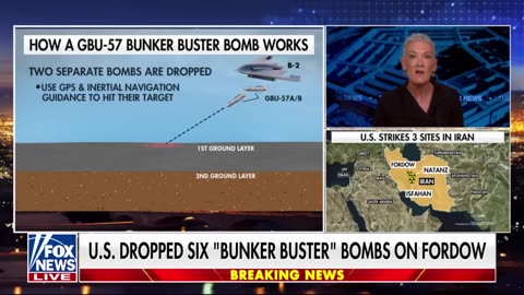 NEW DETAILS revealed on six ‘bunker buster’ bombs dropped on major Iranian nuclear site