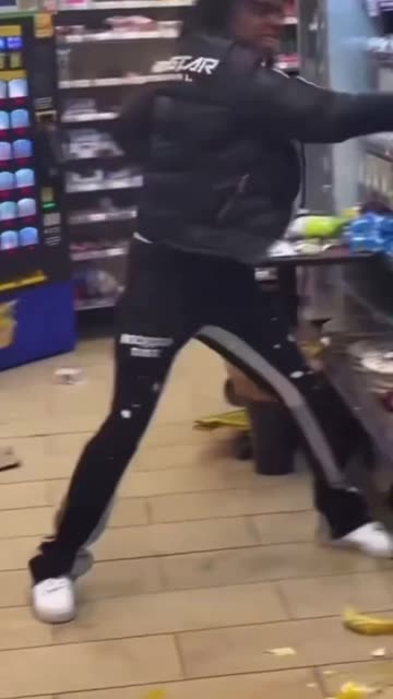Black destroys store , what do they cost society?