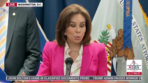 AUGUST 26 2025 Jeanine Pirro Announces Take Down of DC Fentanyl & PCP Drug Trafficking Organization