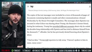 “Epstein, deep state, working with deep state politicians to go after Donald Trump.”
