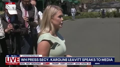 Press Secretary Karoline Leavitt laughs off media meltdown on Trump’s 3rd term remarks