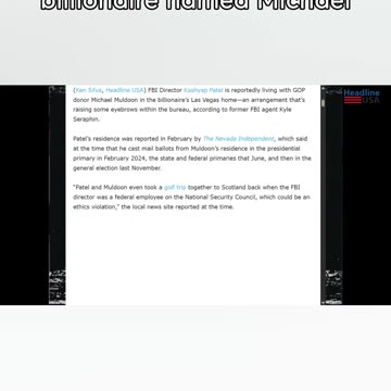 Ex-FBI Agent Floats Rumor that Director Patel is a Closeted Homosexual Who Parties All Night