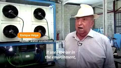THIS MACHINE EXTRACTS DRINKING WATER FROM THIN AIR