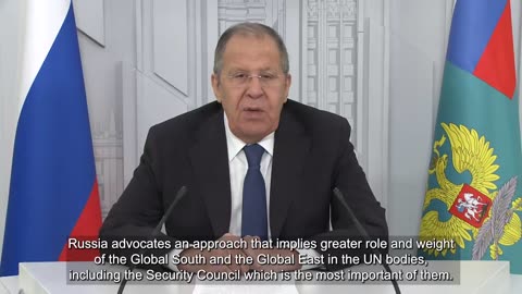 Foreign Minister Sergey Lavrov’s video message
