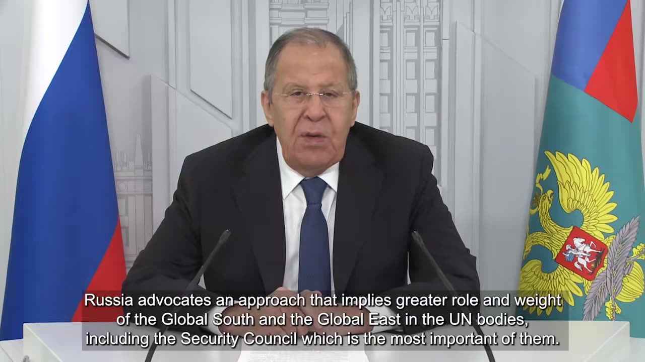 Foreign Minister Sergey Lavrov’s video message