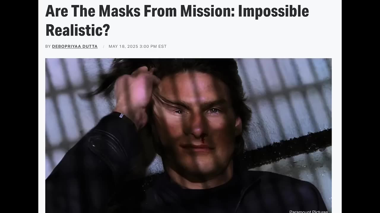 realistic head masks from mission impposible movies are real, former cia chief admits.