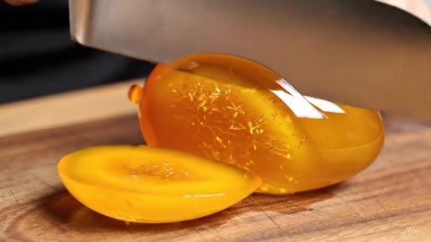 Cutting Glass Fruit pt 4 (gold edition)