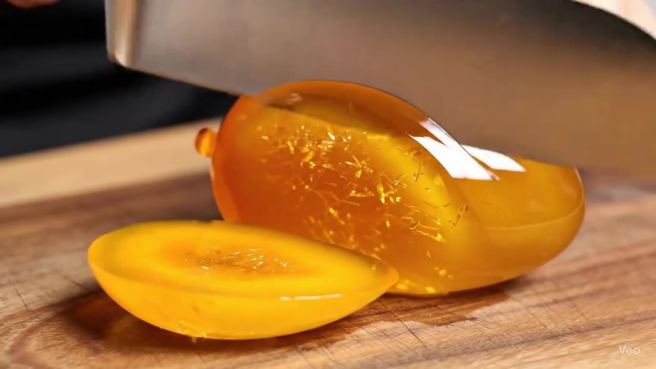 Cutting Glass Fruit pt 4 (gold edition)