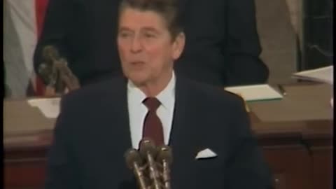 President Reagan's State of the Union Address to Congress from the U. S. Capitol, January 25, 1983