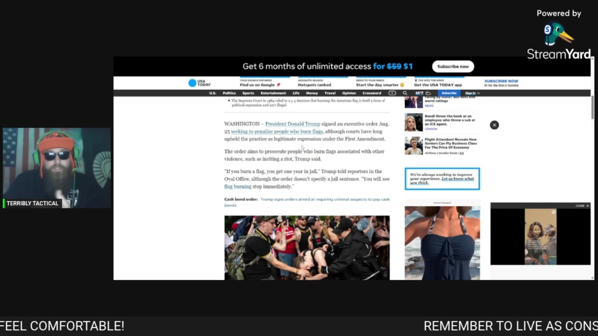 MORE TRUMP TYRANNY SETS FIRE TO THE FIRST AMENDMENT