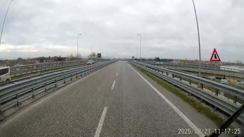 Careless Driver Collides With Truck