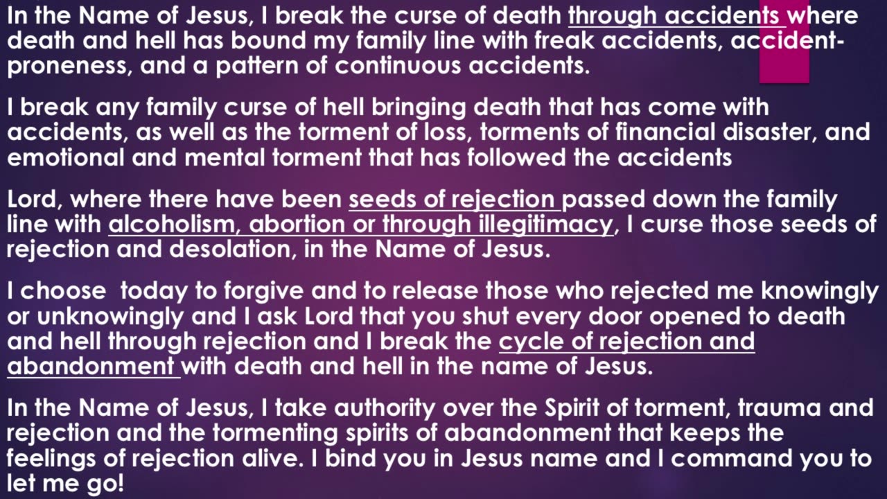 SPIRIT OF DEATH - PRAYER