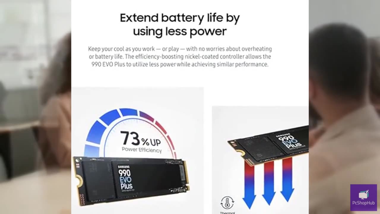 Samsung 990 EVO Plus SSD 1TB, PCIe Gen 4x4, Gen 5x2 M.2 2280, Speeds Up-to 7,250