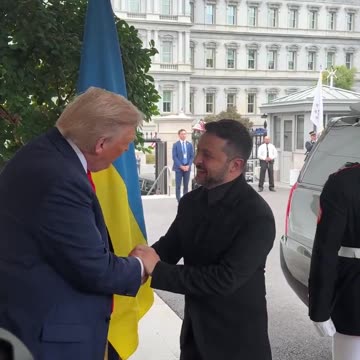President of the United States of America Donald J. Trump welcomes Ukrainian President Zelenskyy to the White House.