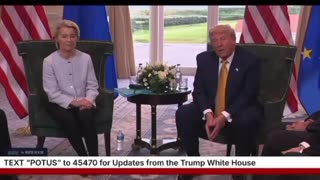 👀Ursula Von der Leyen's face when Trump says that not a single European country gave a penny