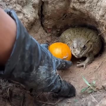 POV: You Tried to Steal a Frog’s Orange"