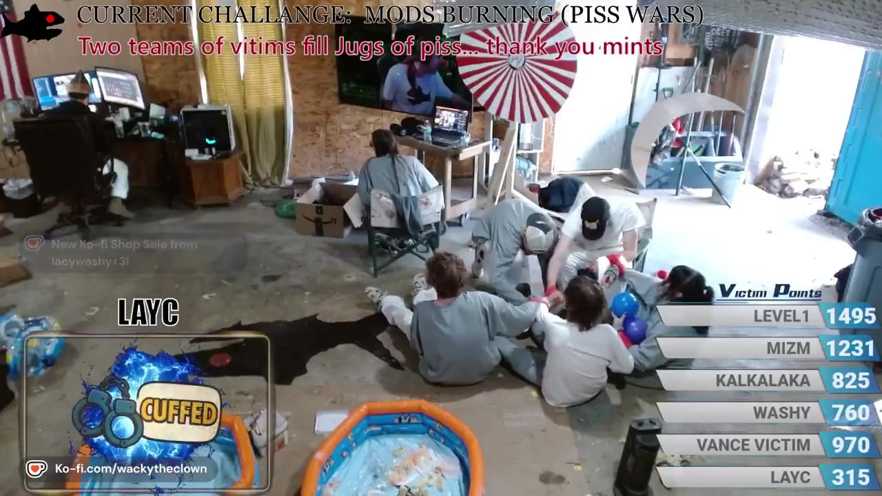 Offering a cuff together toy for 30mins for cheap during a pee challenge is bound to be abused (p1)