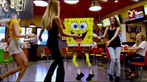 Outtake #992 Of The SpongeBob SquarePants Dancing With Women At A McDonald's Fake Funny Parody Video