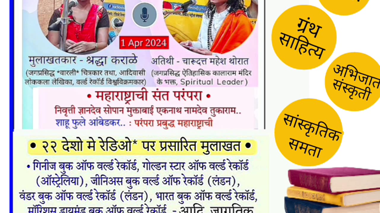 चारुदत्त थोरात और श्रद्धा कराळे बातचित