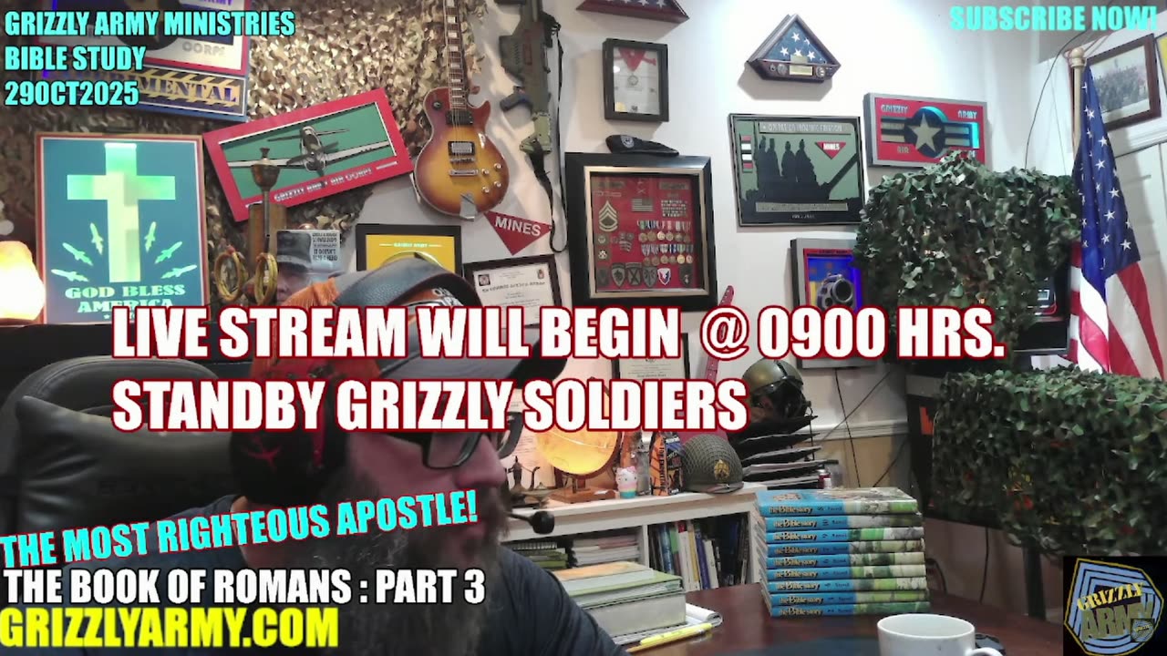 MOST RIGHTEOUS BIBLE STUDY! EVERY MON- FRI @ 0900 HRS!!!