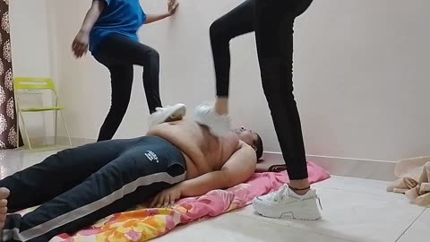 2 on 1 Human kicking Bag preview