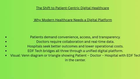 Connected Digital Healthcare with EDF Tech Platform