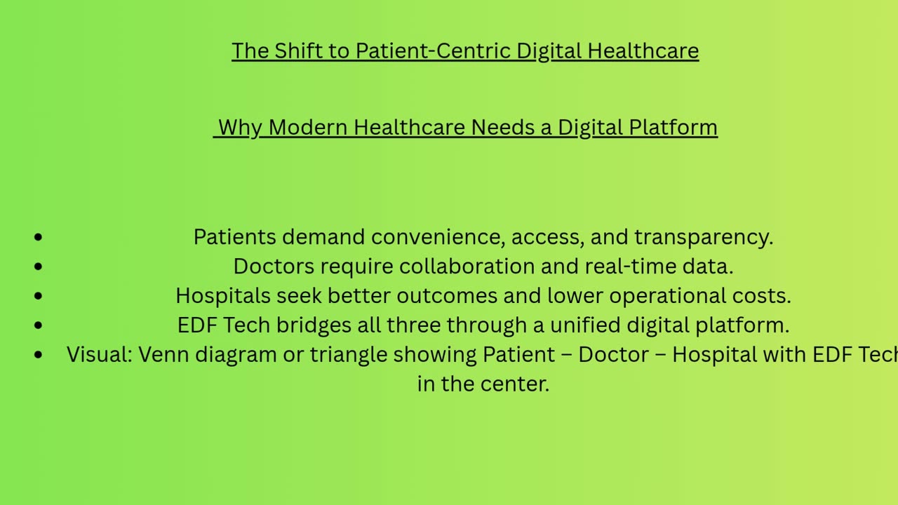 Connected Digital Healthcare with EDF Tech Platform