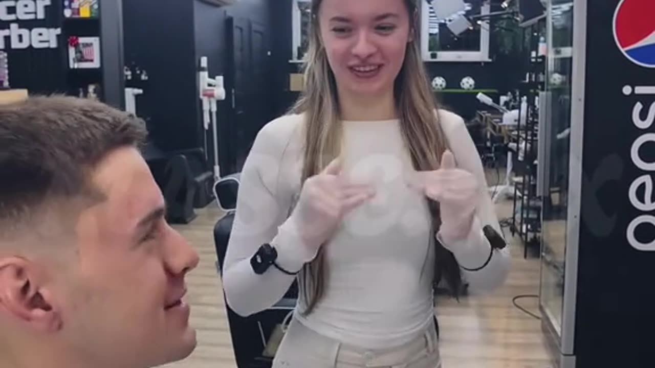 Experience the tingles traditional modern ASMR care with cute barber asmr asmrsound eyebrows massage