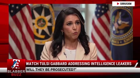Tulsi Gabbard Addressing Intelligence Leakers