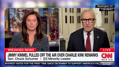 Chuck Schumer throws a fit because Jimmy Kimmel had his show pulled 