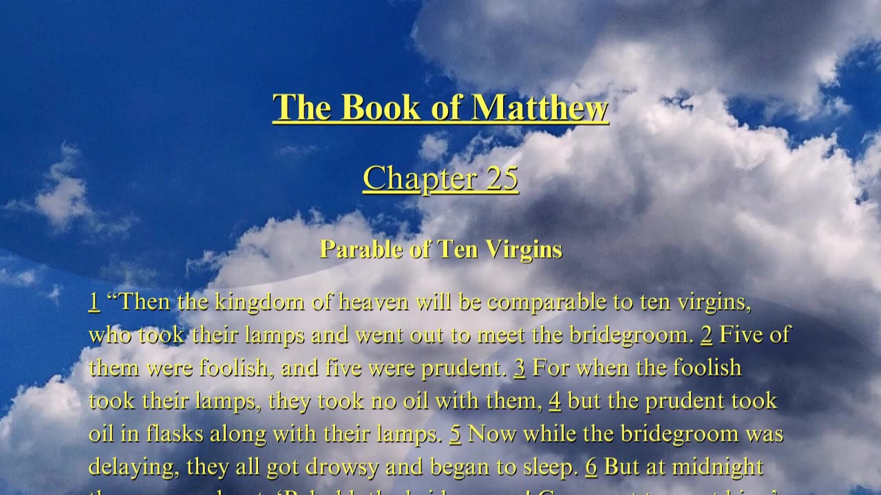 Christian Meme Video: Matthew Chapters 25 (07/20/2025)