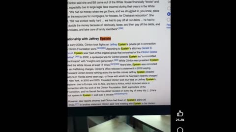 Bill Clinton and Epstein news