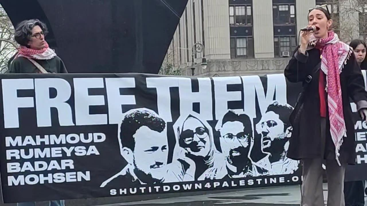 Free Mohsen Mahdawi. Free Palestine 🇵🇸.