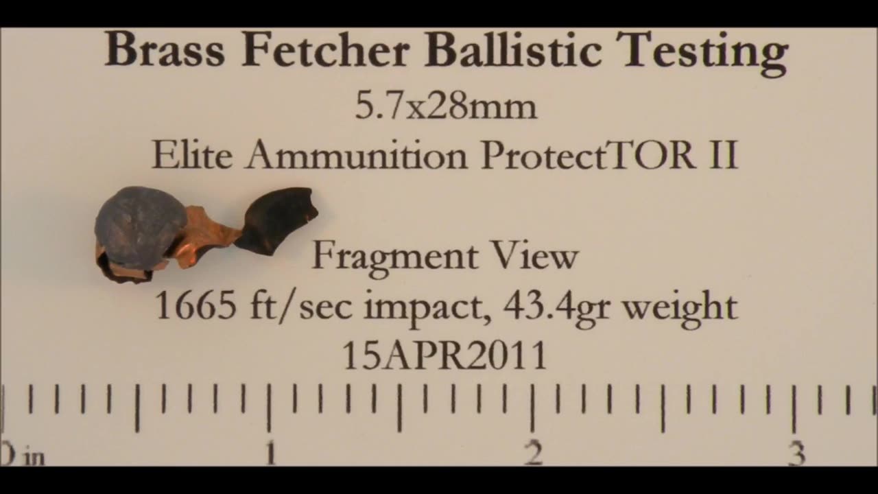 5.7mm EA ProtecTOR II vs Ballistic Gelatin