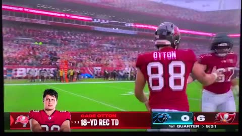 Bucs TE #88 Cade Otton TD🏈18yds
